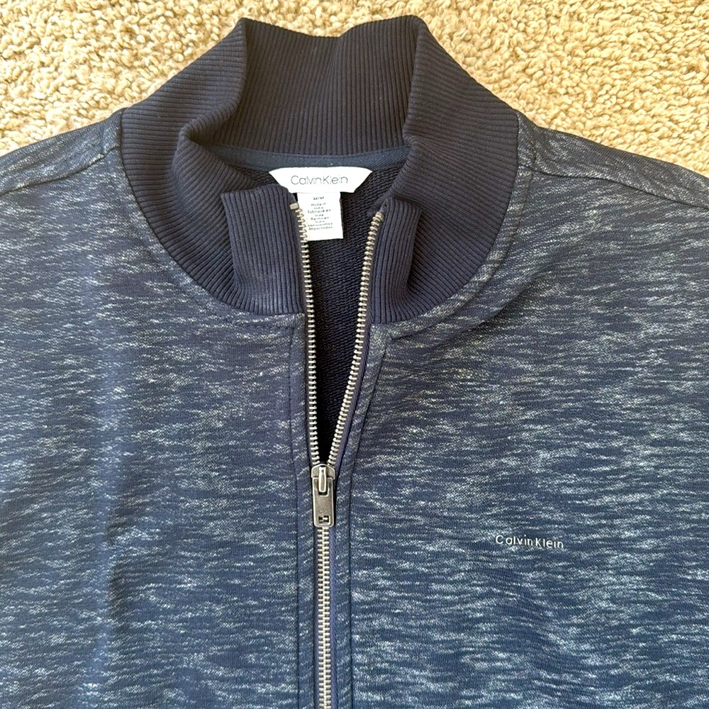 Calvin Klein Men’s Navy Zip Up Size Medium